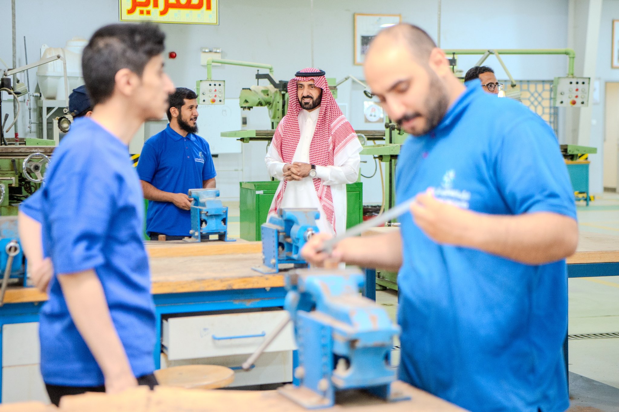 زيارة مدير عام التدريب التقني بالمنطقة لمعهد حائل