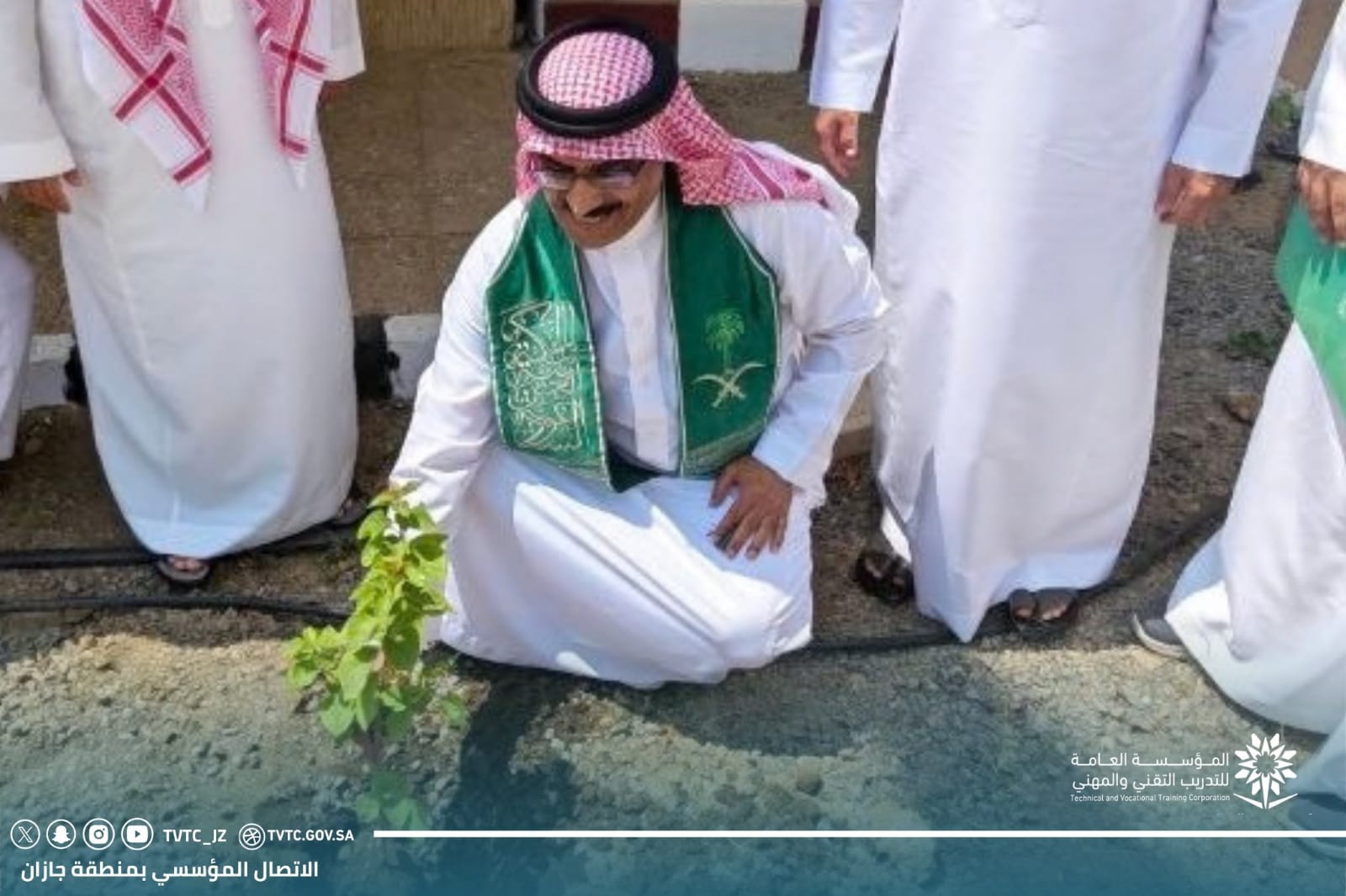 بمناسبة اليوم الوطني السعودي الإدارة العامة تنفذ مبادرة تشجير