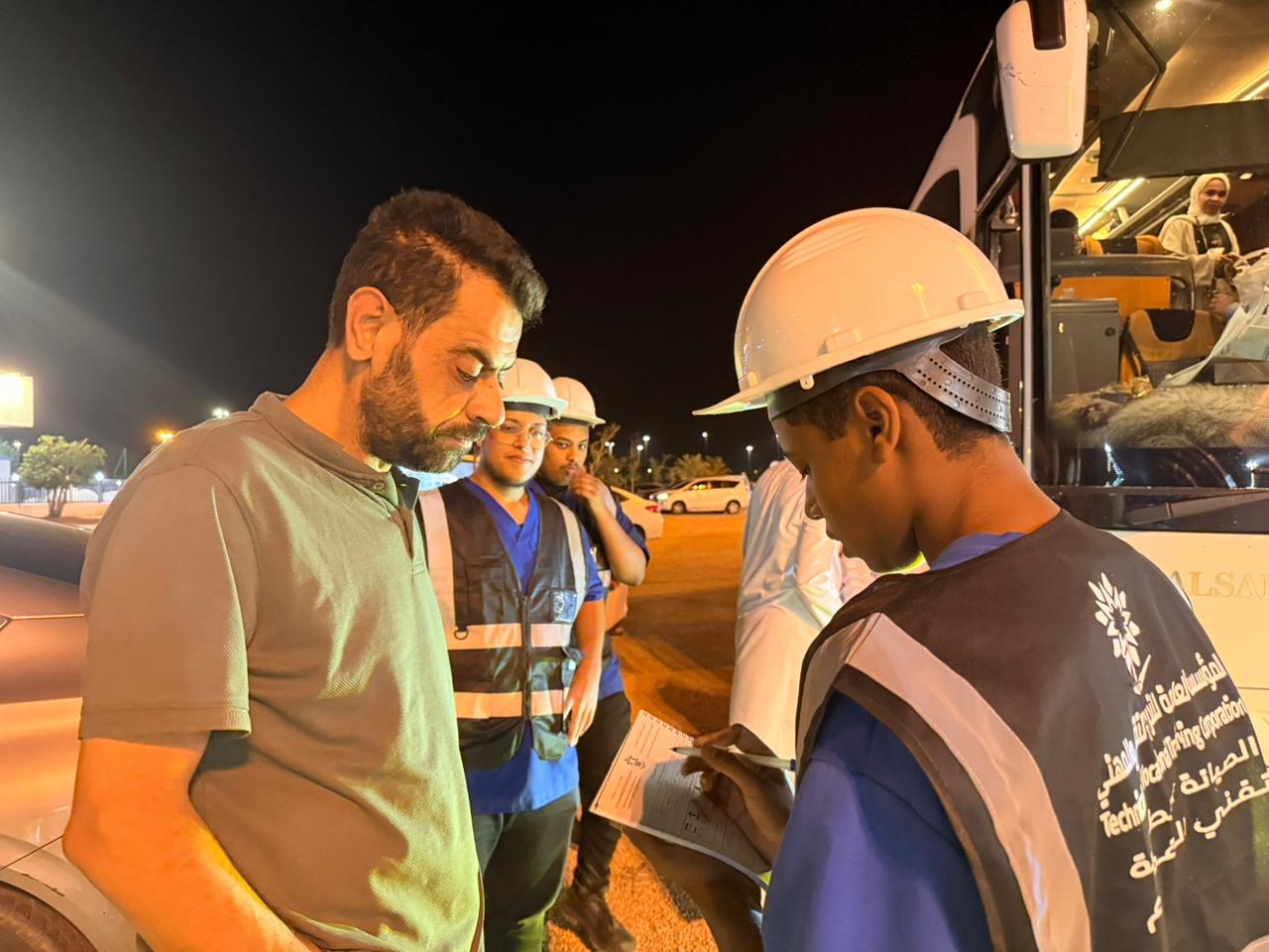 تقني القصيم يواصل مشاركته في خدمة ضيوف الرحمن بمدينة الحجاج ببريدة