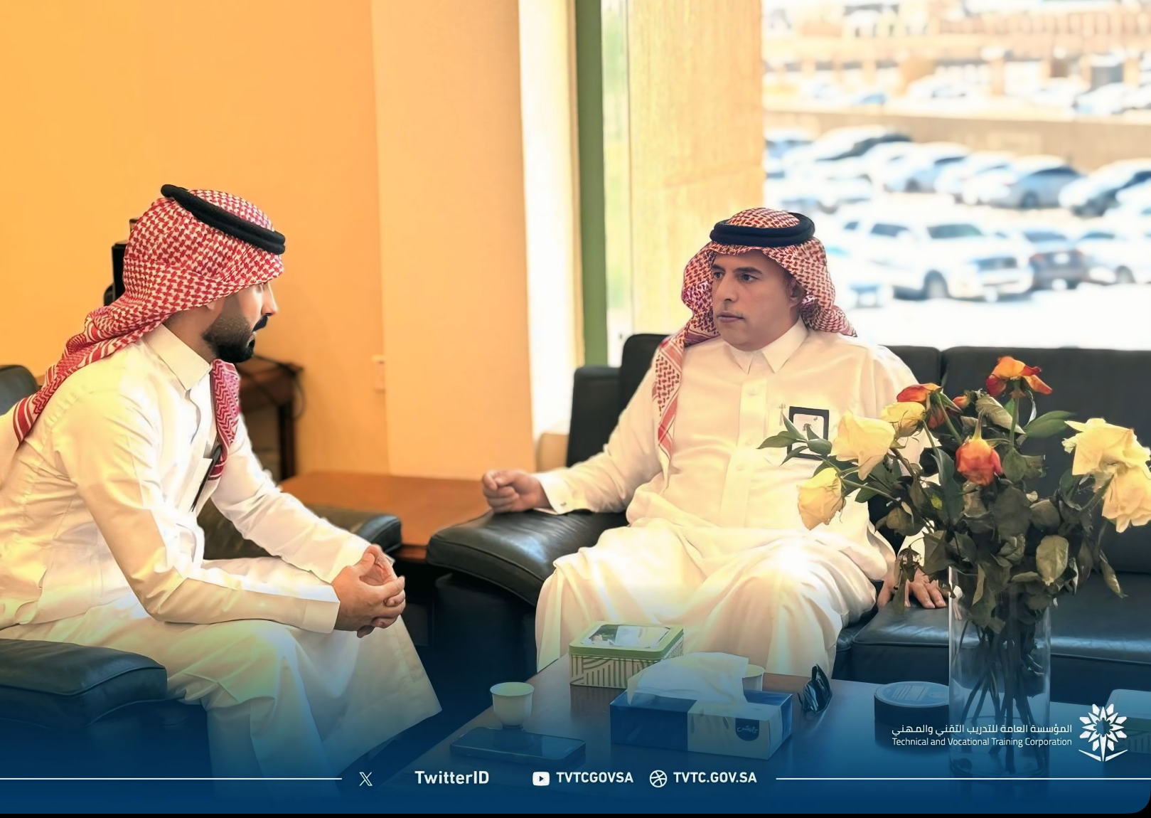 المدير العام يلتقي بمدير هدف 