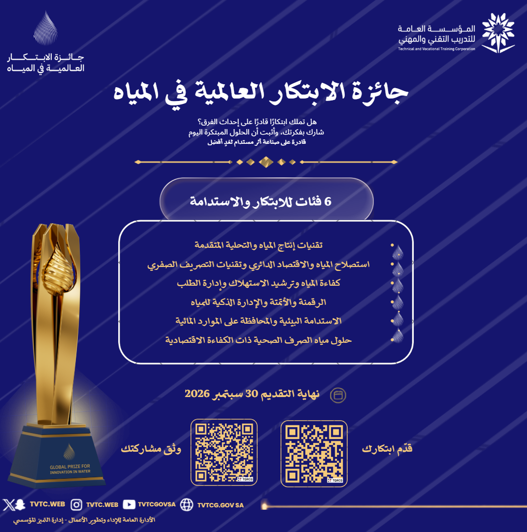 جائزة الابتكار العالمية في المياه