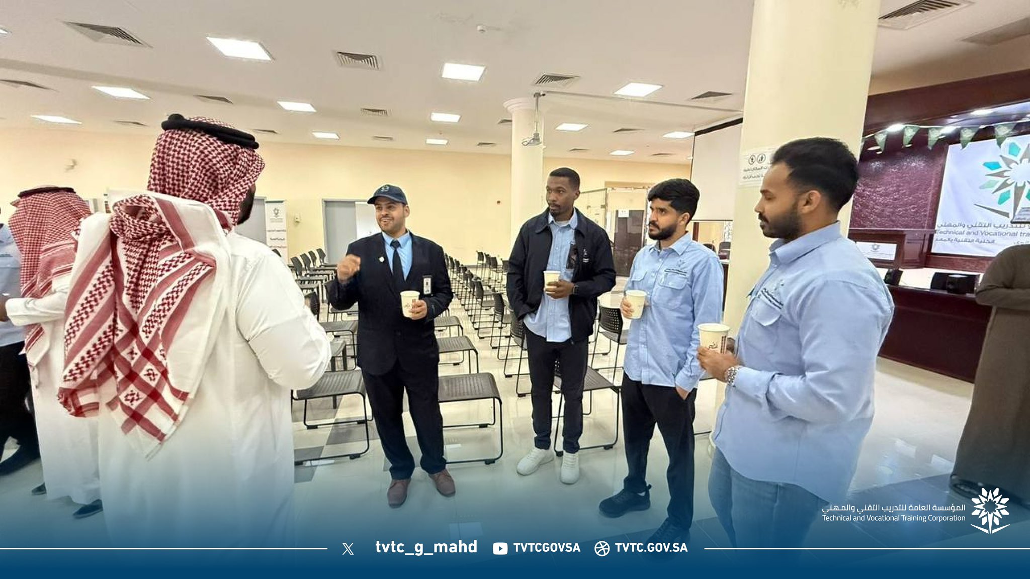 جانب من الاحتفاء بعودة أعضاء هيئة التدريب