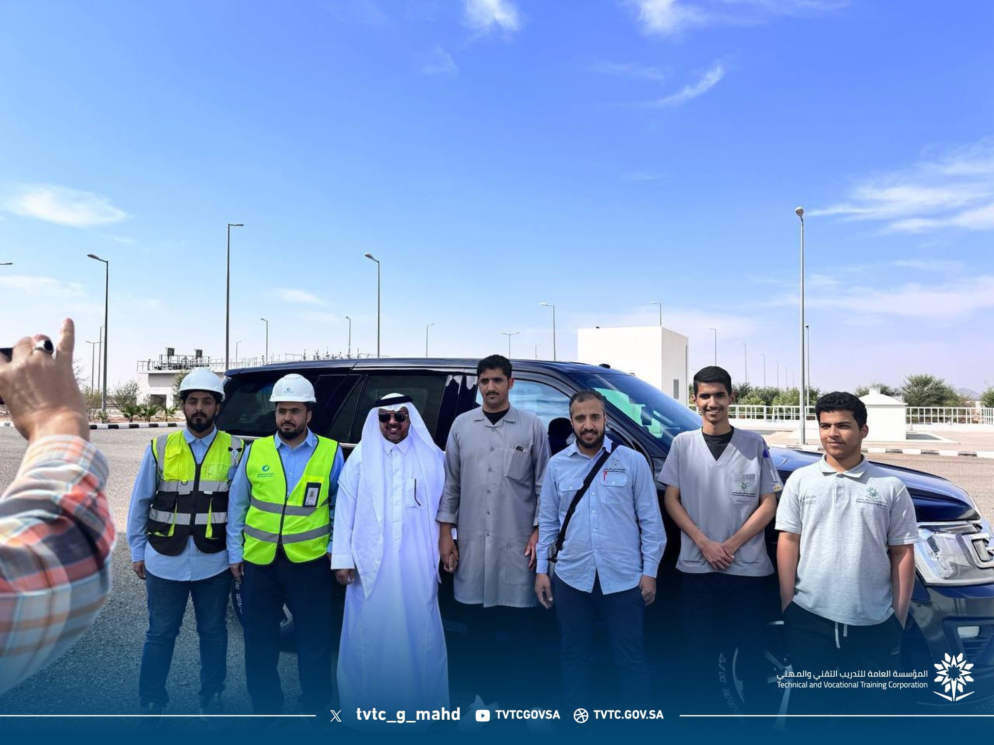 زراعة شتلات داخل مقر محطة المعالجة للصرف الصحي