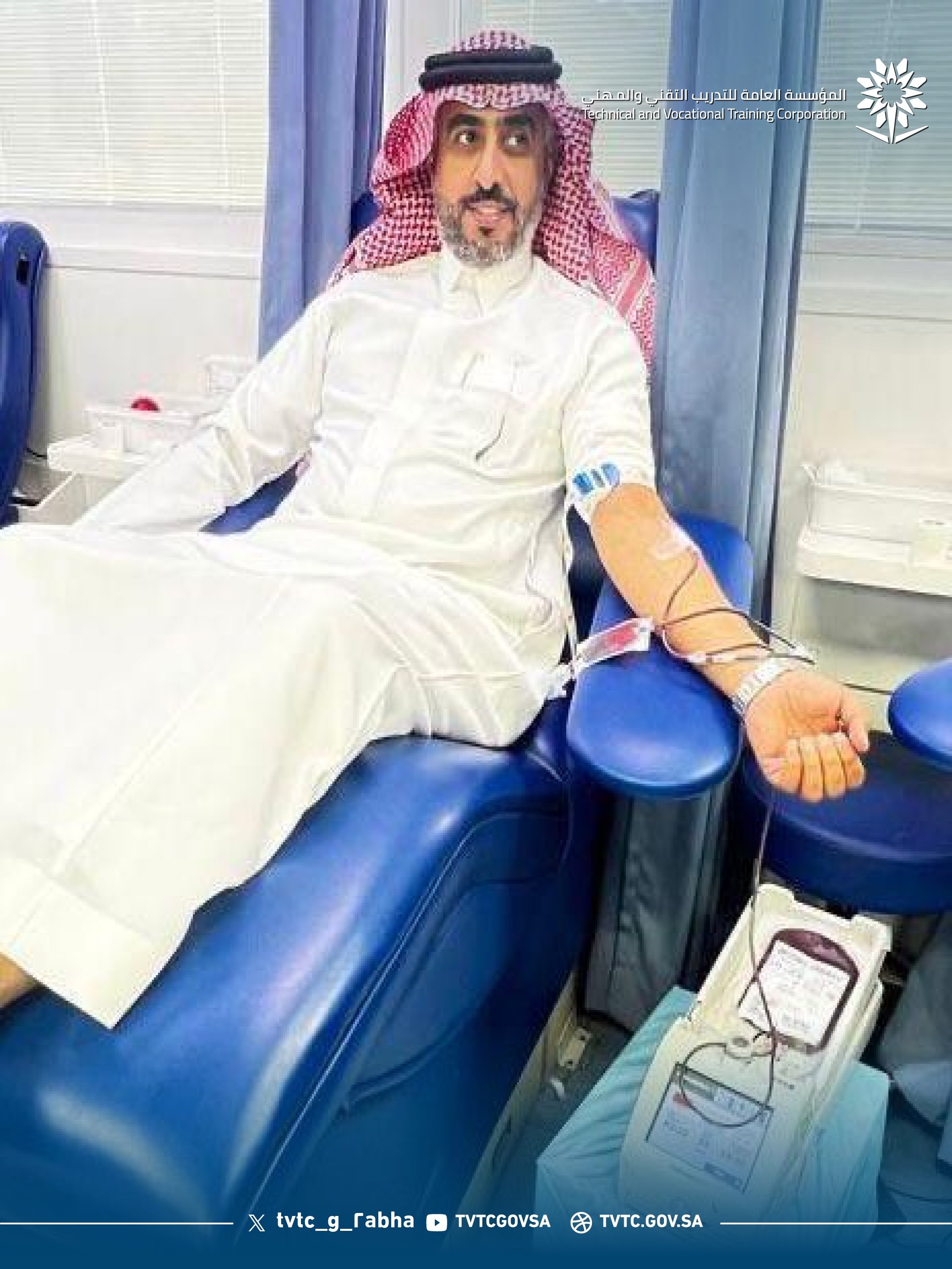  نفذت الكلية مبادرة #عسير_تقتدي للتبرع بالدم وذلك بالتعاون مع التجمع الصحي بعسير ، أشرف على ذلك قسم السلامة والصحة المهنية بالكلية.