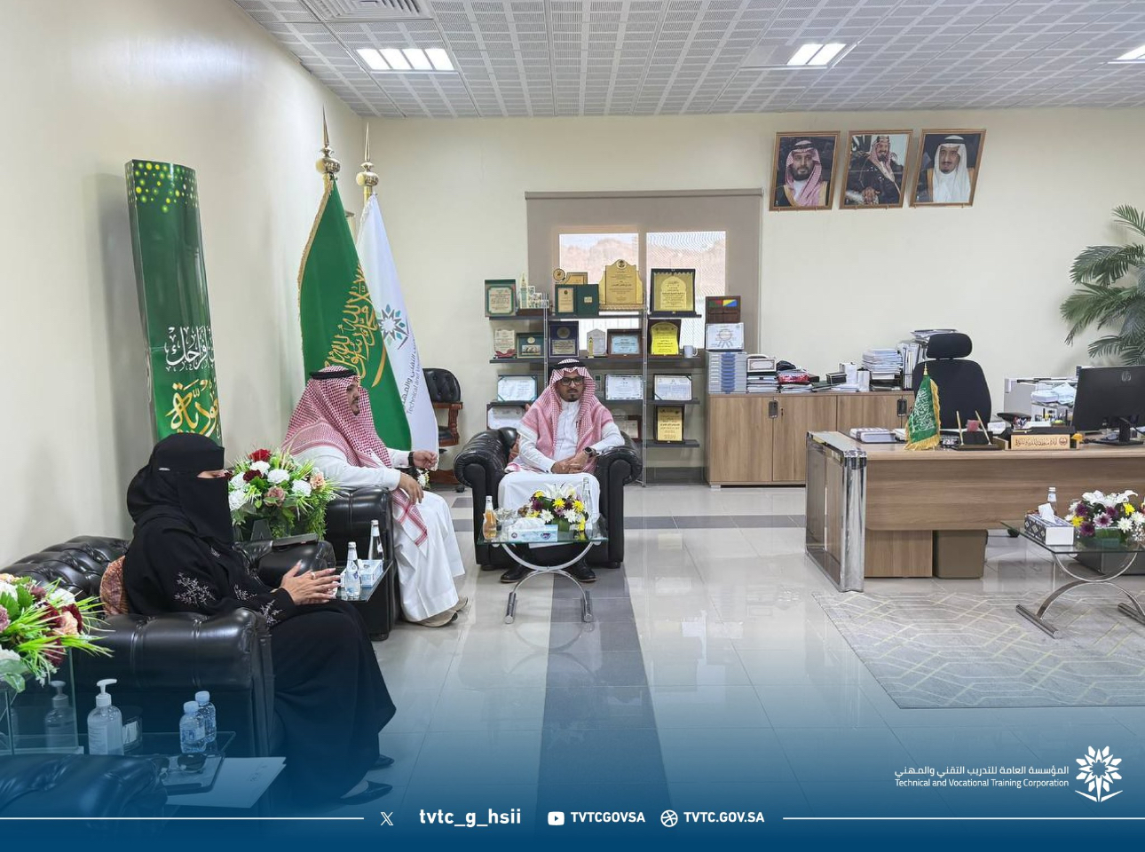 تغطية زيارة سعادة مدير عام الادارة العامة للتدريب التقني والمهني بمنطقة المدينة المنورة