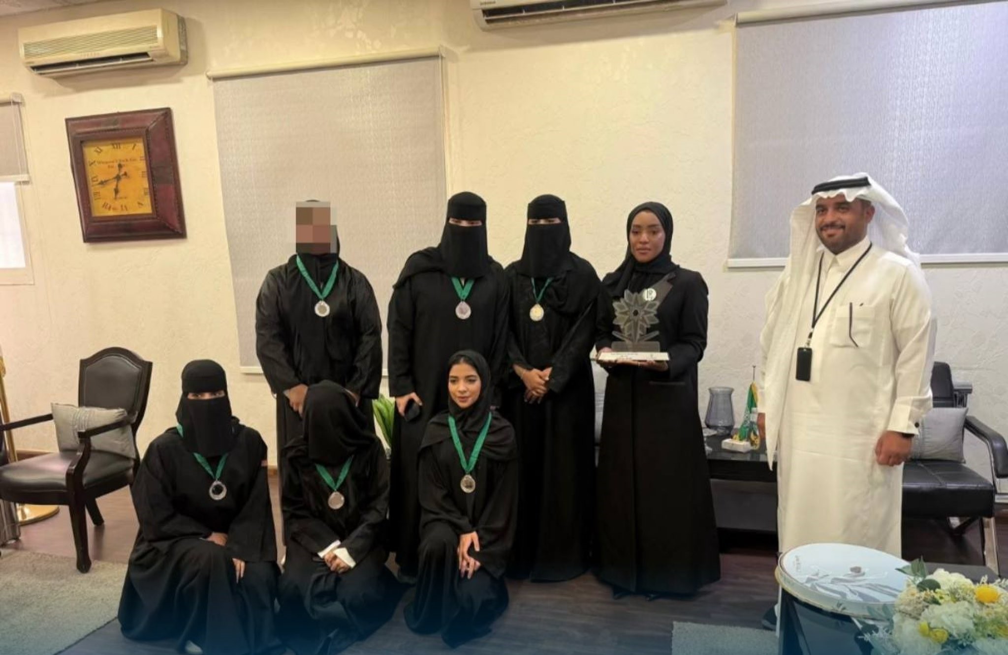 تكريم متدربات الكلية لتحقيق المركز الثاني في مسابقة كرة القدم