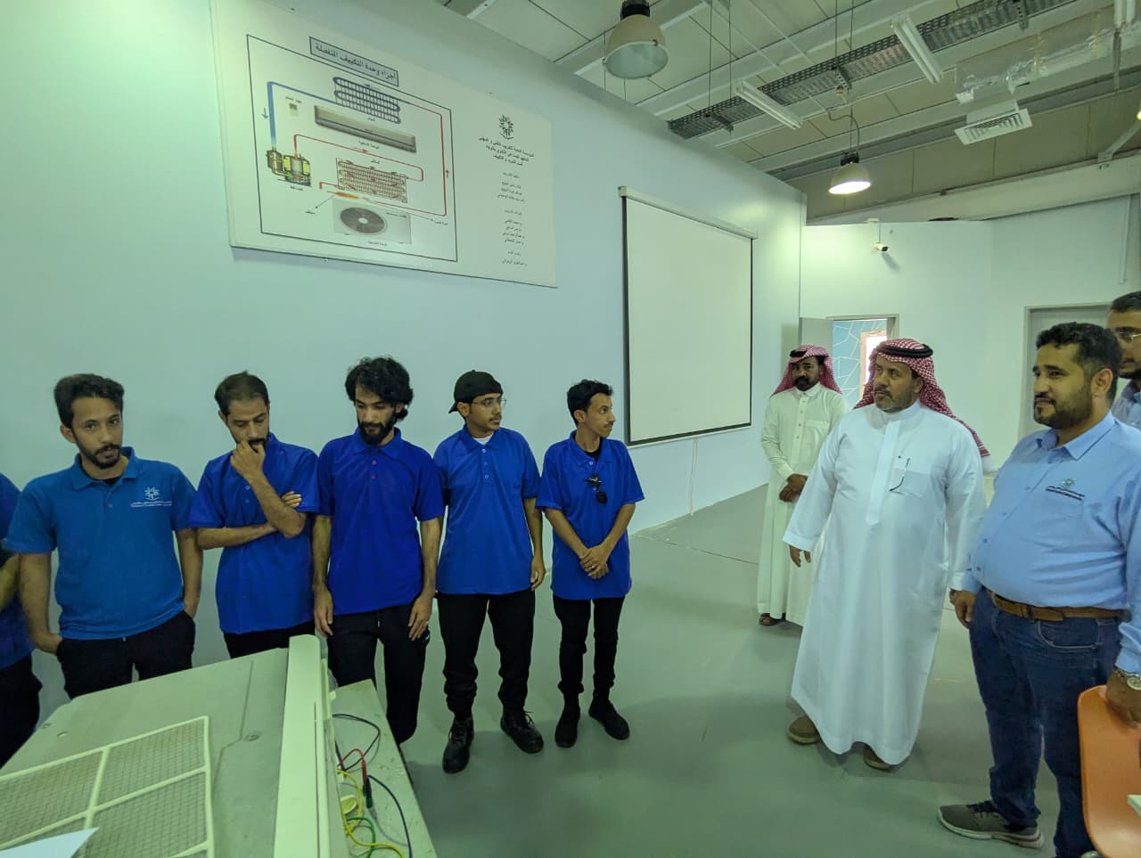 مدير عام الإدارة العامة للخدمات بالمؤسسة العامة للتدريب التقني والمهني المهندس سالم القحطاني يعقد اجتماعاً بالقيادات التدريبية بمحافظة الوجه للاطلاع على الخطط والبرامج للعام التدريبي ١٤٤٧هـ