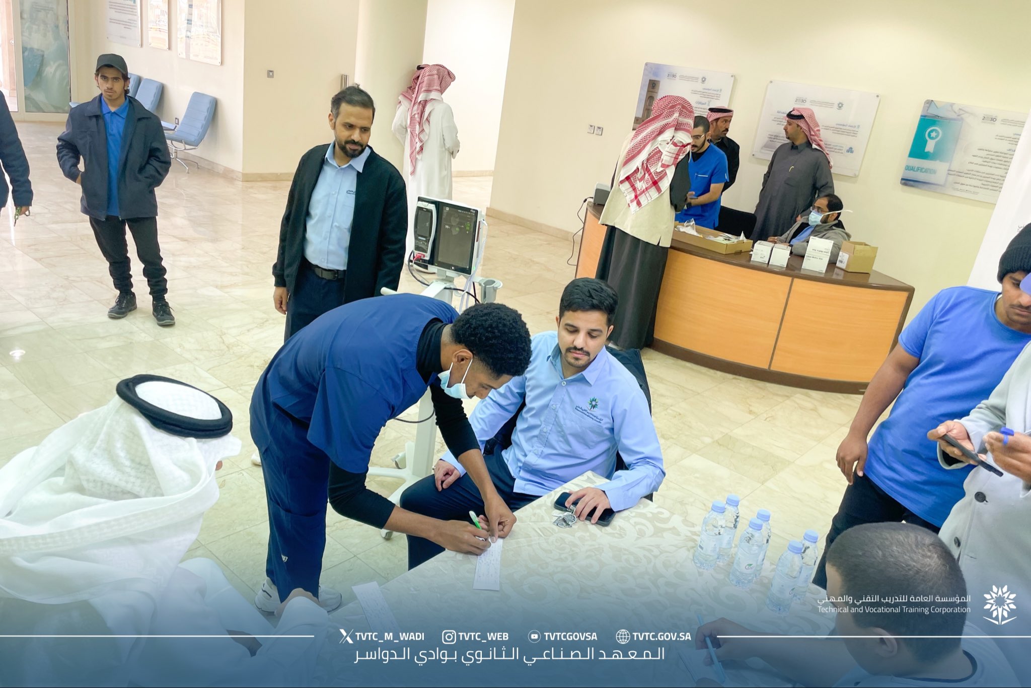 وحدة الصحة والسلامة المهنية تطلق مبادرة «اعرف أرقامك» لمنسوبي المعهد بالتعاون مع جمعية الخير الصحية